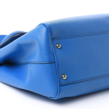 Dolce & Gabbana Dauphine Large Miss Sicily Satchel Blue 9 of 11