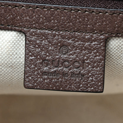 Gucci GG Supreme Monogram Web Toiletry Case Brown 5 of 6
