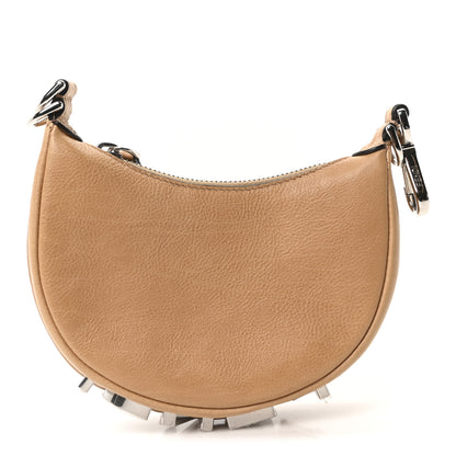 Fendi Vitello Grace Nano Fendigraphy Hobo Charm Miele Scuro 1 of 9