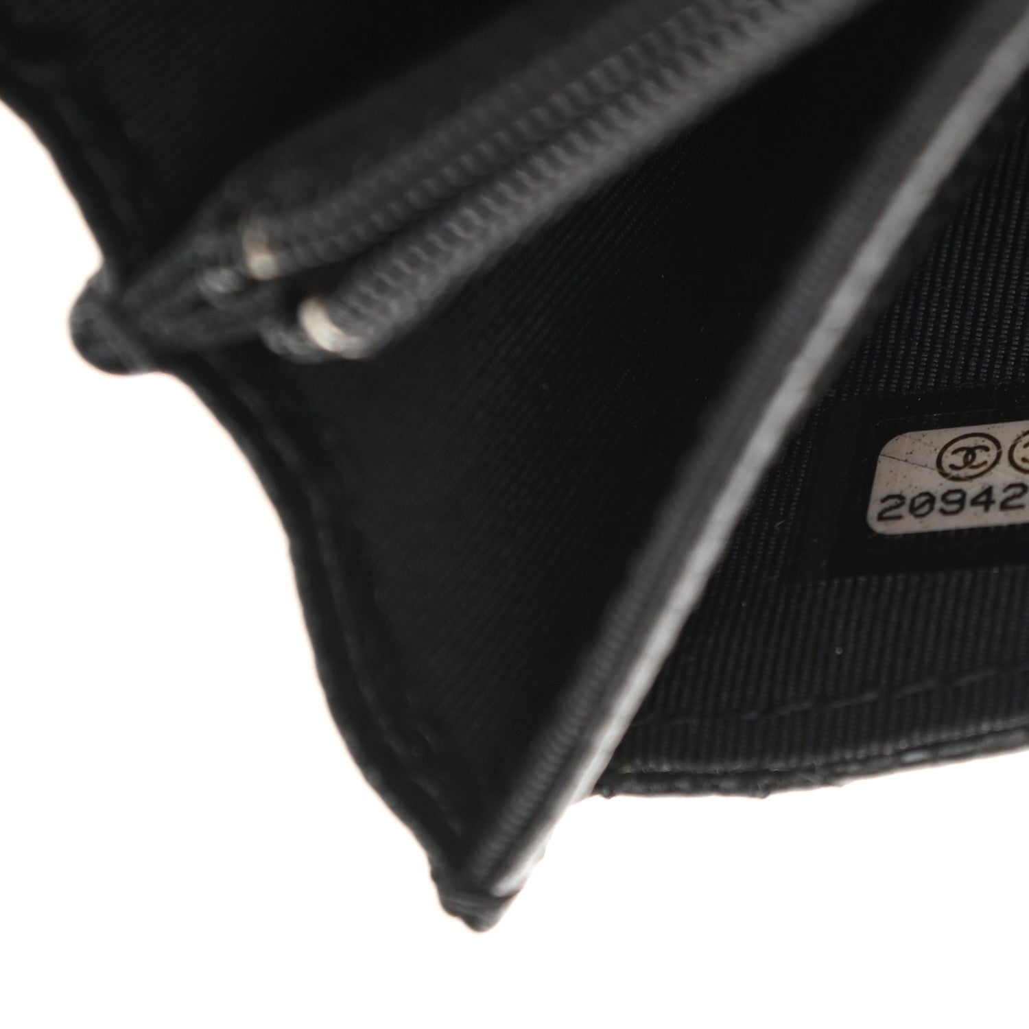 Chanel Caviar Quilted Small Flap Wallet Black 8 of 10