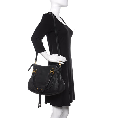 Chloe Calfskin Medium Marcie Satchel Black 2 of 11
