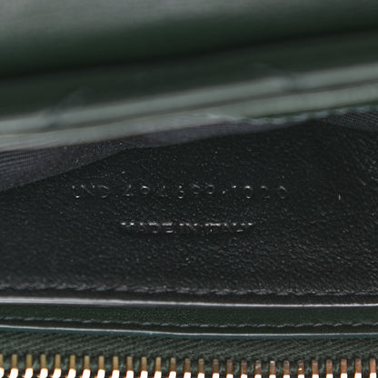 Saint Laurent Calfskin Y Quilted Monogram Small Loulou Chain Satchel Olive 7 of 12