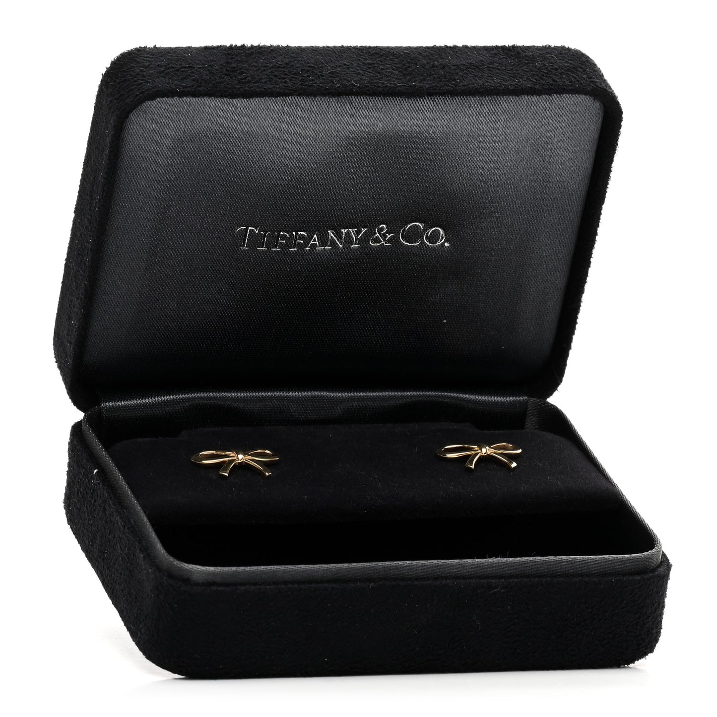 18K Yellow Gold Bow Earrings