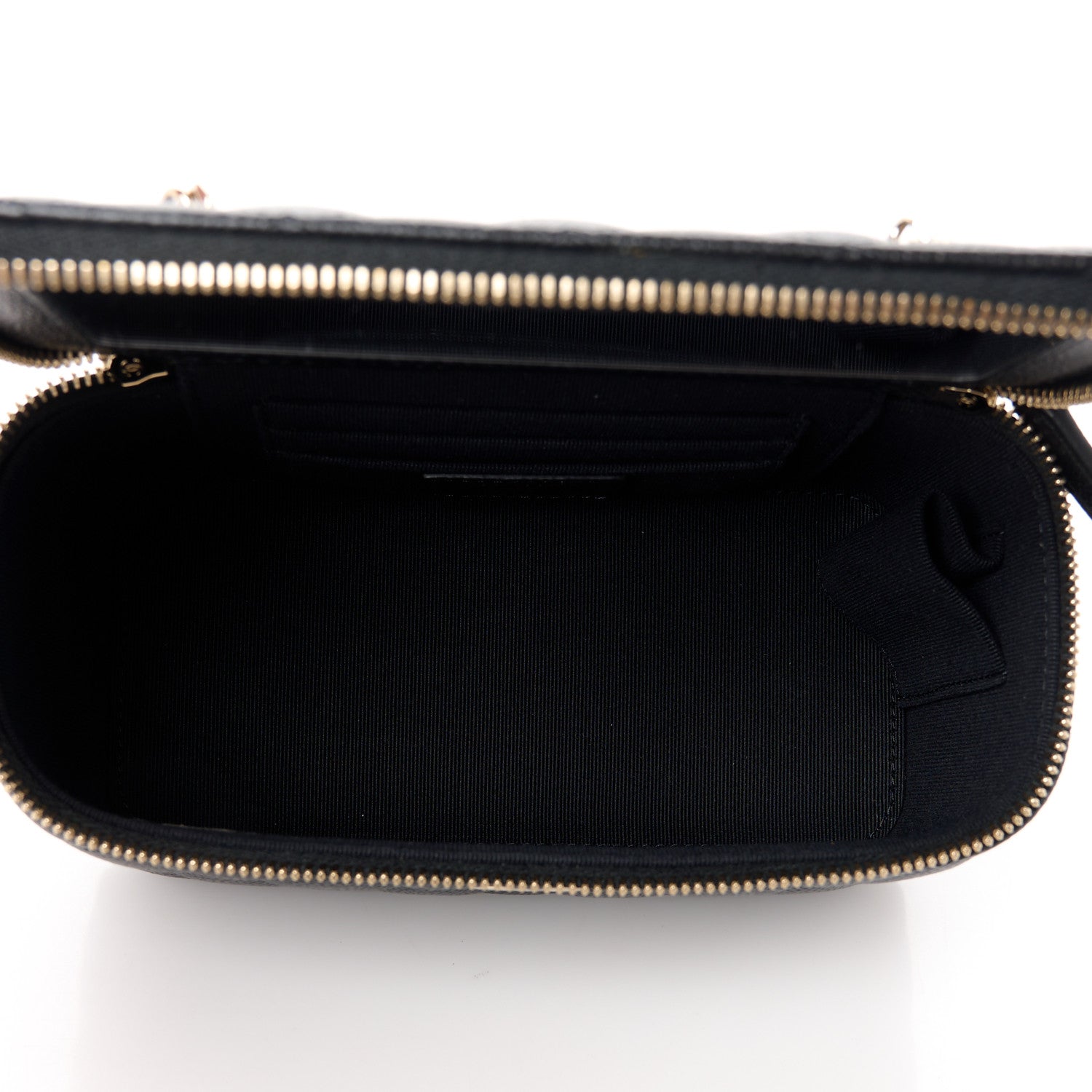 Chanel Caviar Quilted Small Vanity Case With Chain Black 5 of 11
