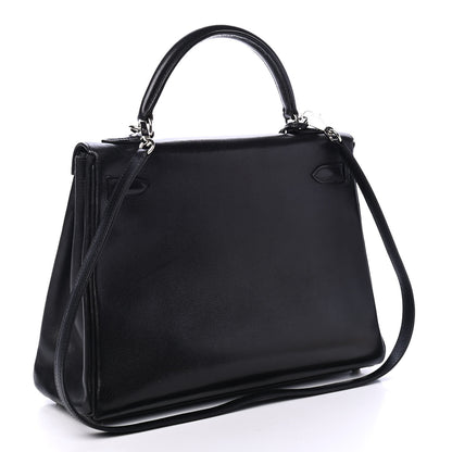 Hermes Chevre Shooting Star Kelly Retourne 32 Black 2 of 11