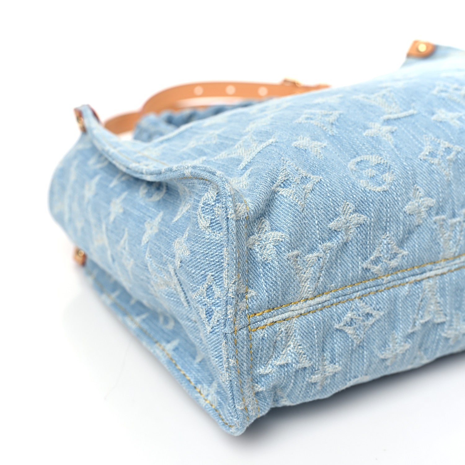 Louis Vuitton Monogram Washed Denim Let Go PM Sky Blue 8 of 10