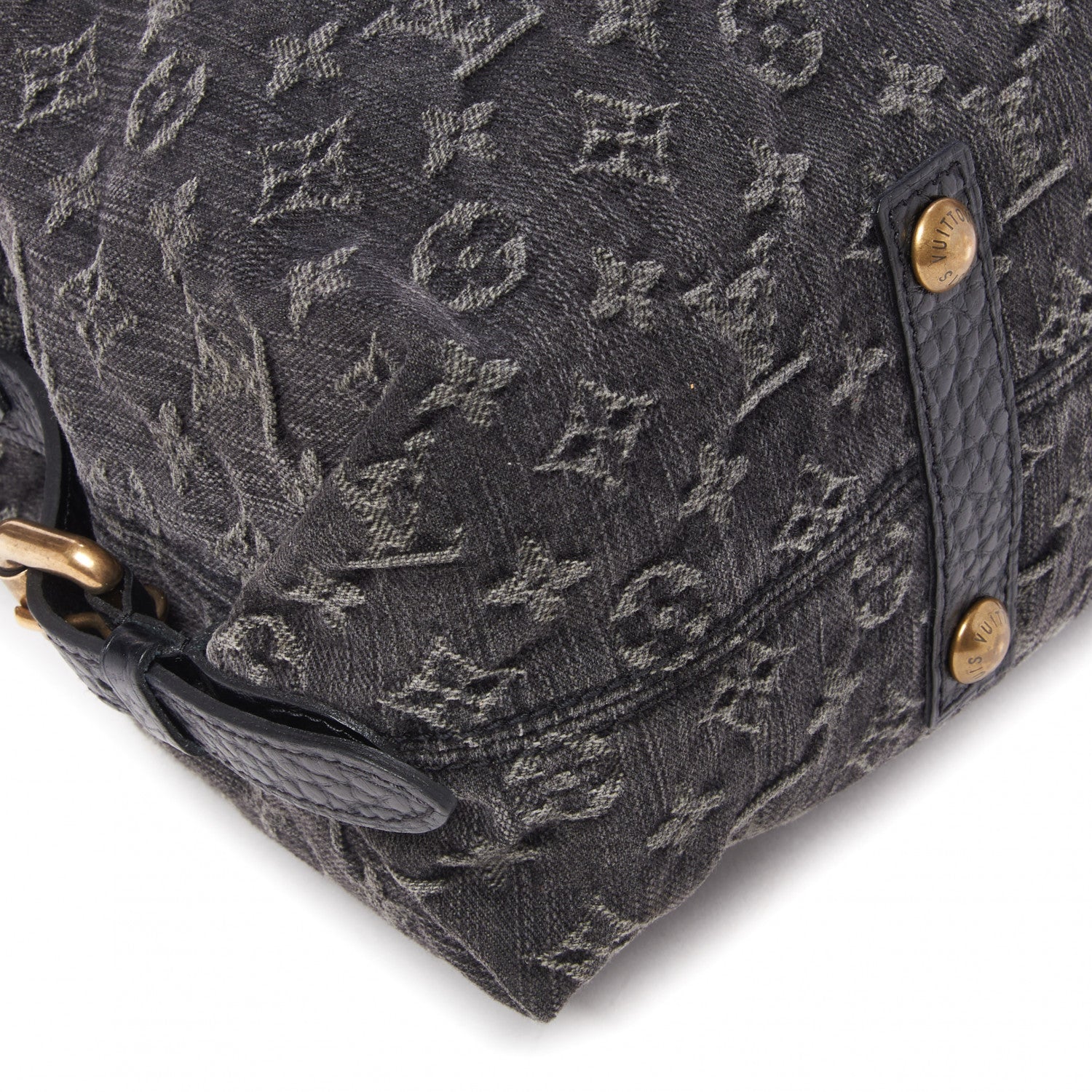 Louis Vuitton Denim Neo Cabby MM Black 6 of 8
