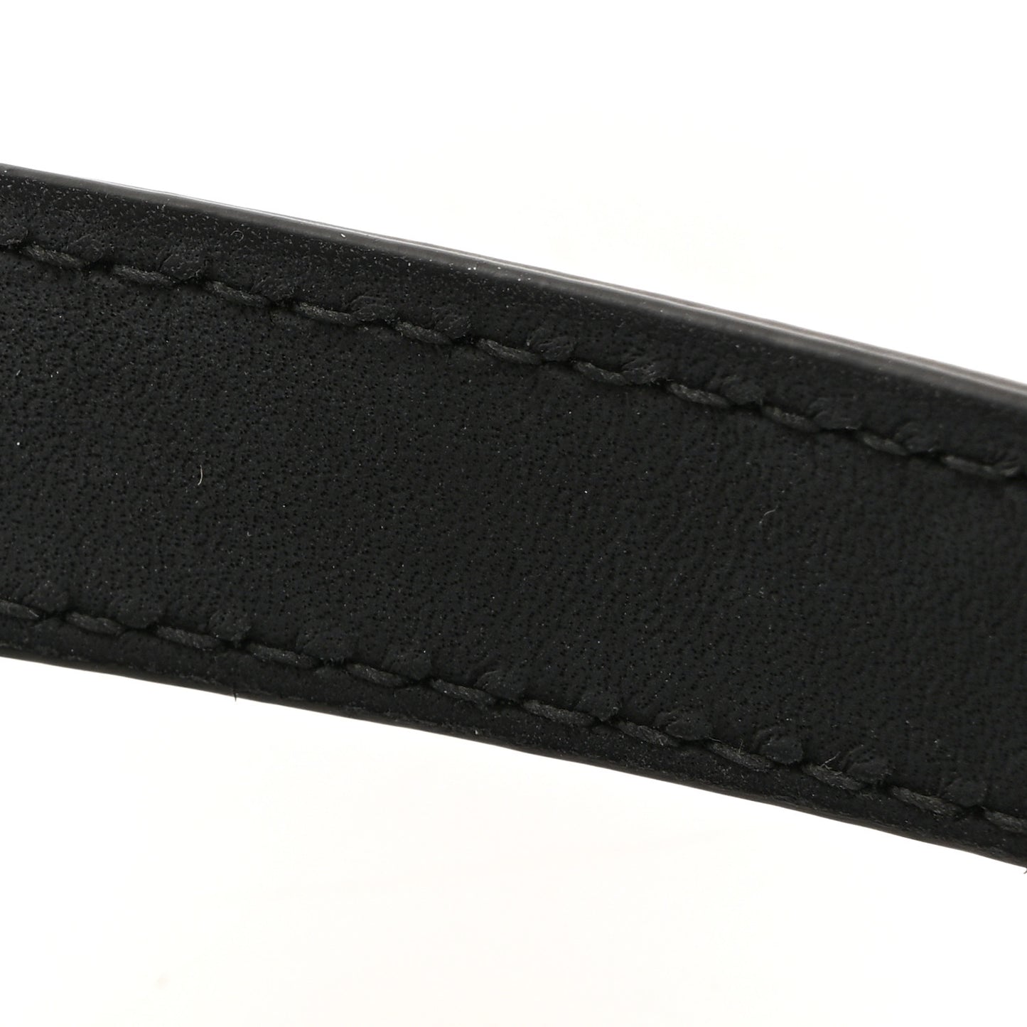 Ultra Matte Calfskin Mini Saddle Bag With Strap Black