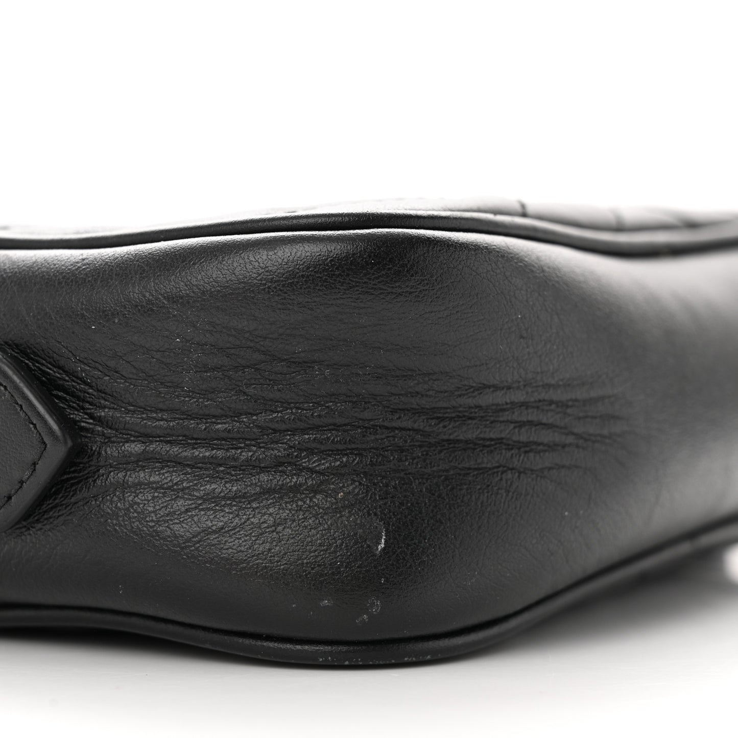 Calfskin Matelasse Mini GG Marmont Chain Shoulder Bag Black