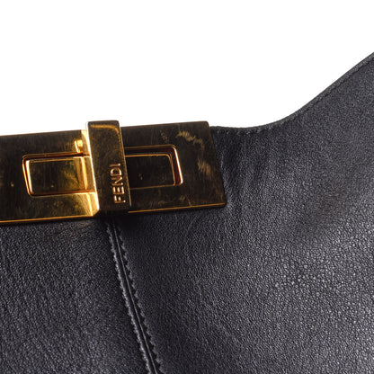 Fendi Vitello Seta Century Large Peekaboo X-Lite Black Fragola 14 of 19