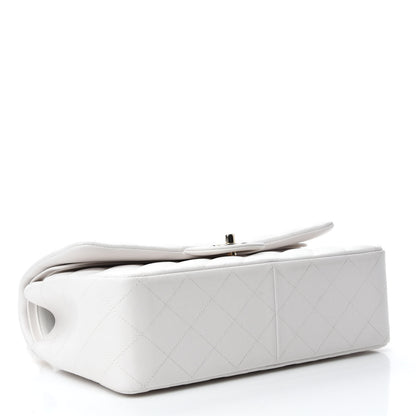Chanel Caviar Quilted Jumbo Double Flap White 4 of 11