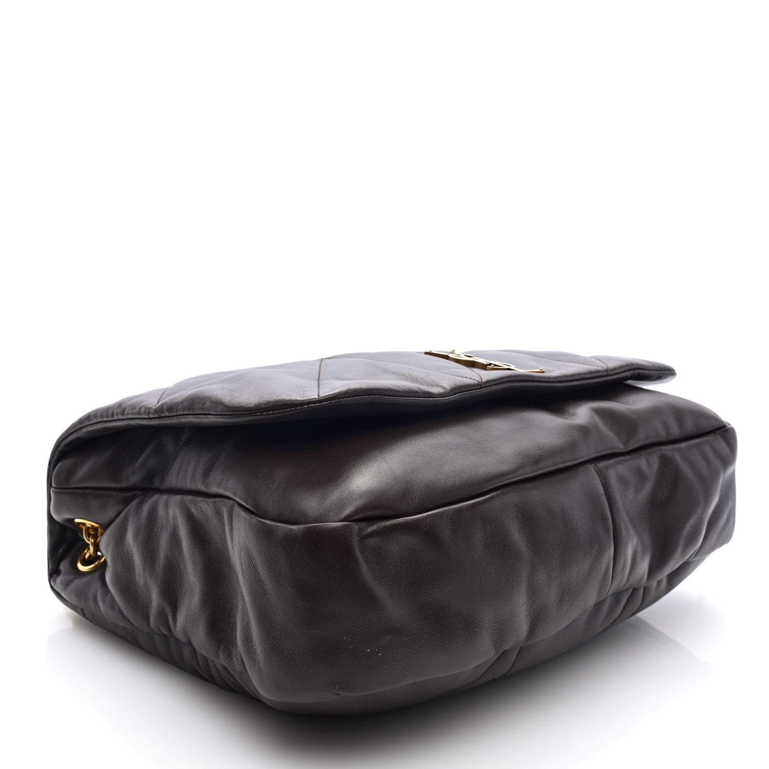 Saint Laurent Lambskin Matelasse Monogram Large Jamie 4.3 Dark Sweet Chocolate 4 of 9