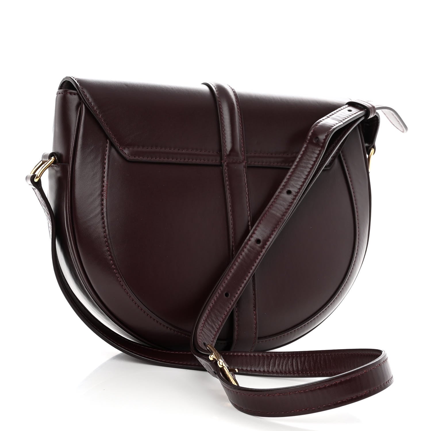 Celine Satinated Calfskin Medium Besace 16 Burgundy 3 of 9
