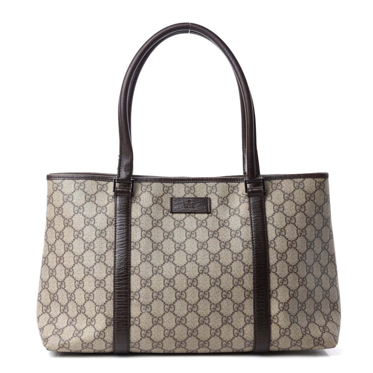 GG Plus Monogram Medium Joy Tote Dark Brown