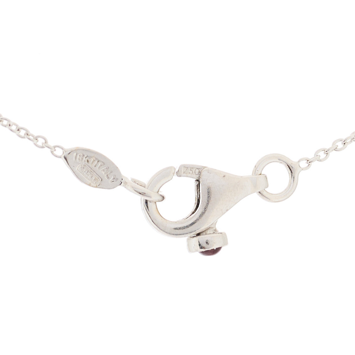 18K White Gold Diamond .75ct Diamonds By The Inch Ten Station Necklace