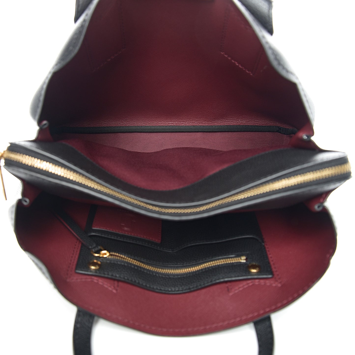 Pebbled Calfskin Editor Shopping Tote Black
