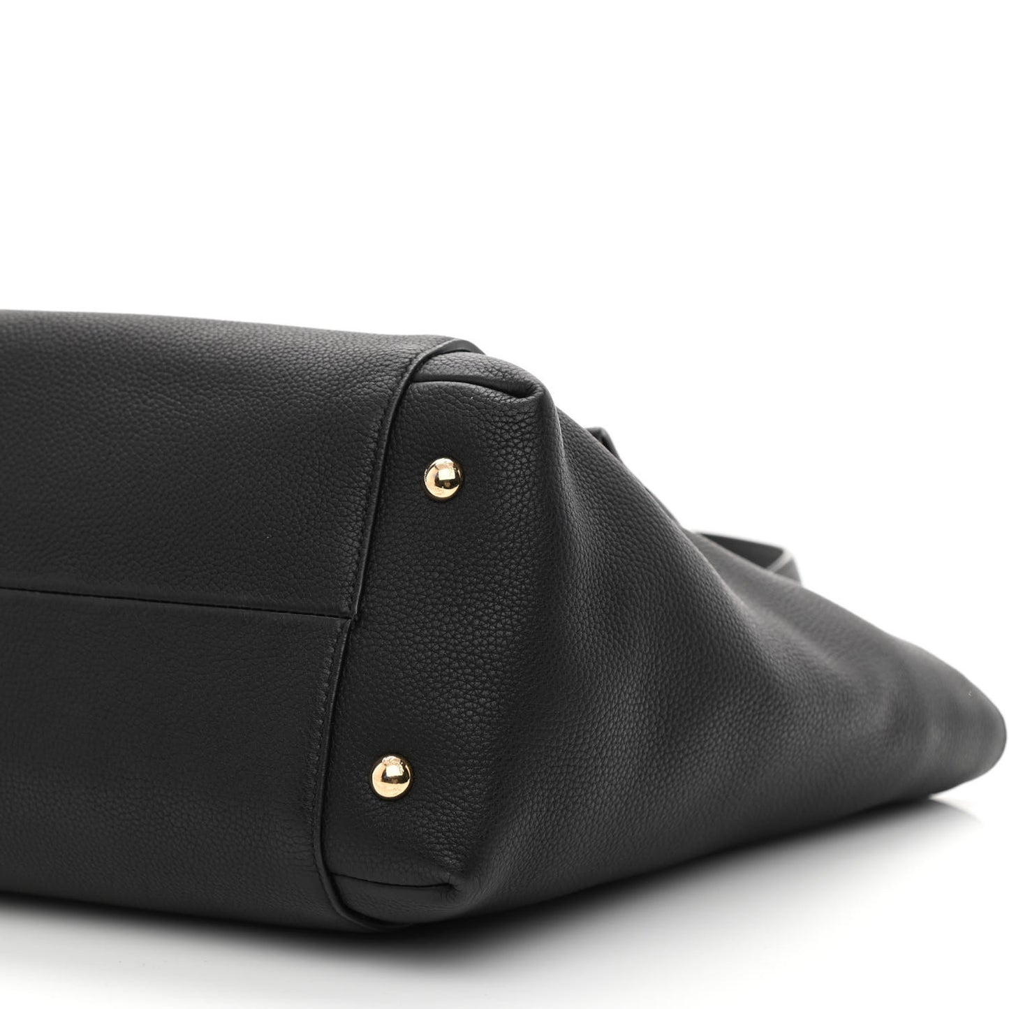 Grained Calfskin Bitter Pocket Tote Black