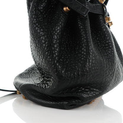 Alexander Wang Pebbled Lambskin Diego Bucket Bag Black Antique Brass Hardware 8 of 8