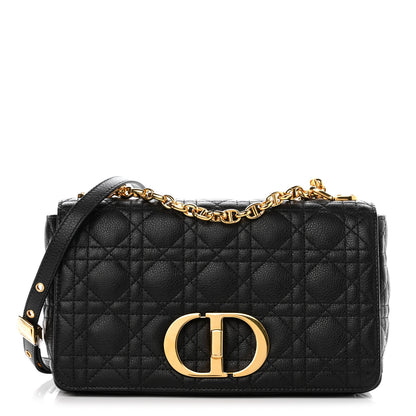 Christian Dior Calfskin Cannage Medium Caro Bag Black 1 of 8