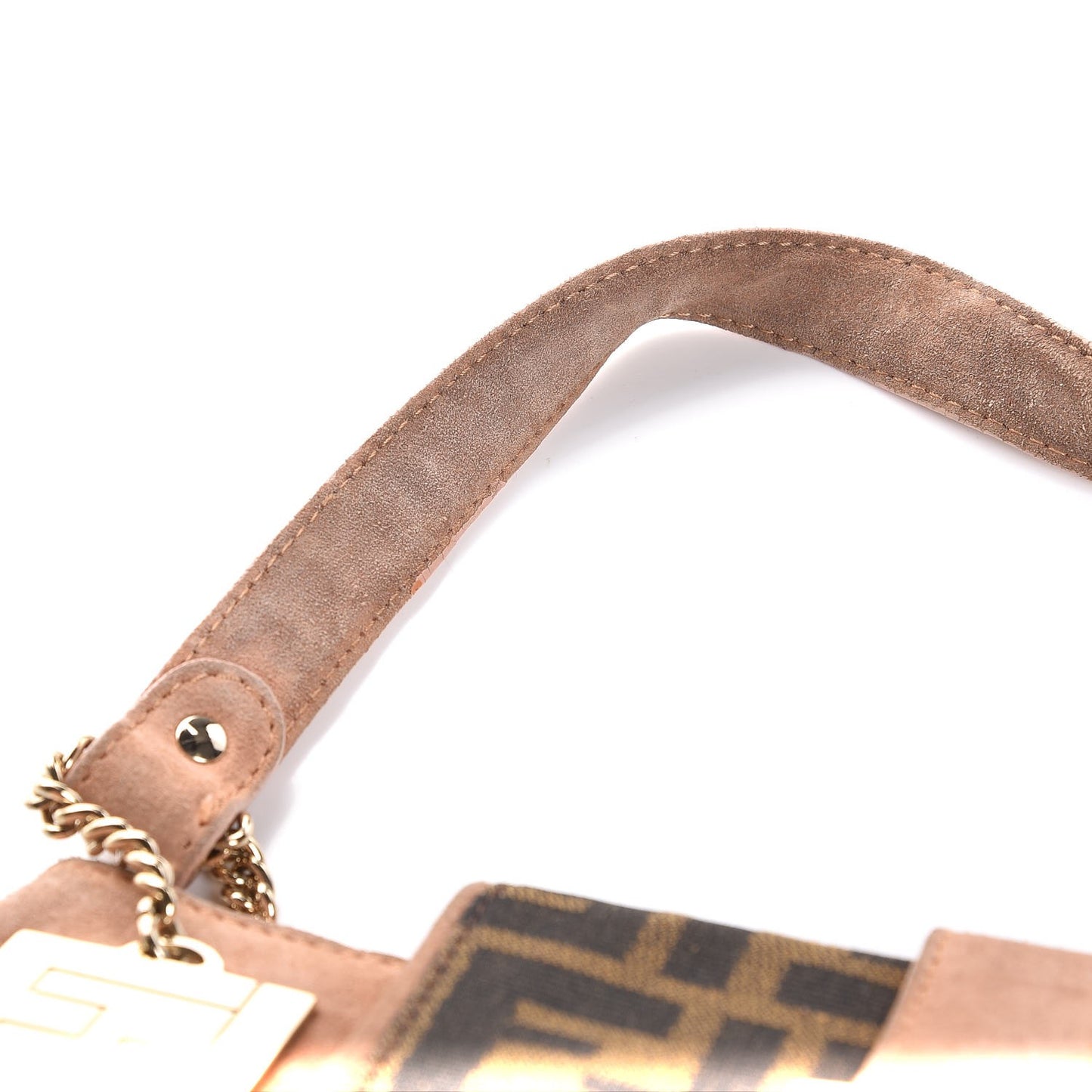 Suede Zucca Baguette Pink