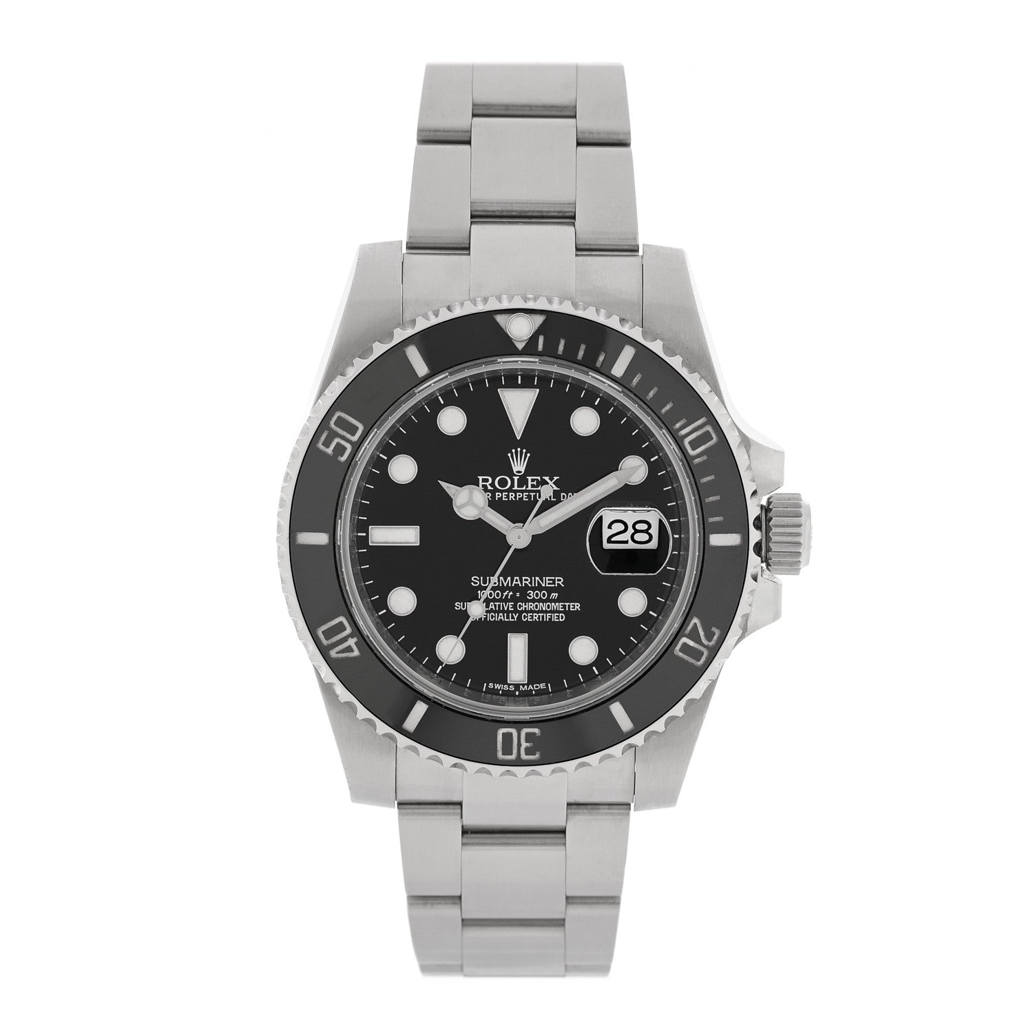 Rolex Stainless Steel 40mm Oyster Perpetual Submariner Date Watch Black 116610LN 1 of 5