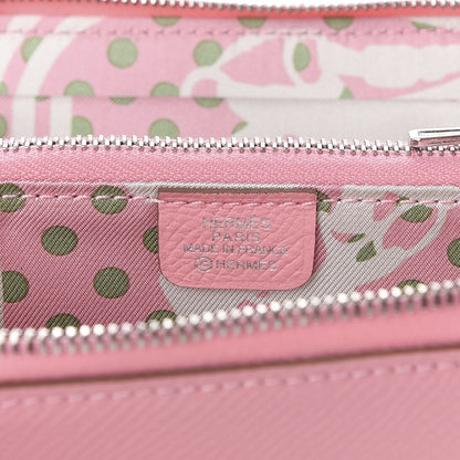 Hermes Epsom Silk'in Compact Wallet Rose Confetti 6 of 7