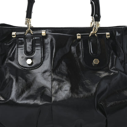Gucci Dialux Pop Bamboo Large Top Handle Tote Black 8 of 10