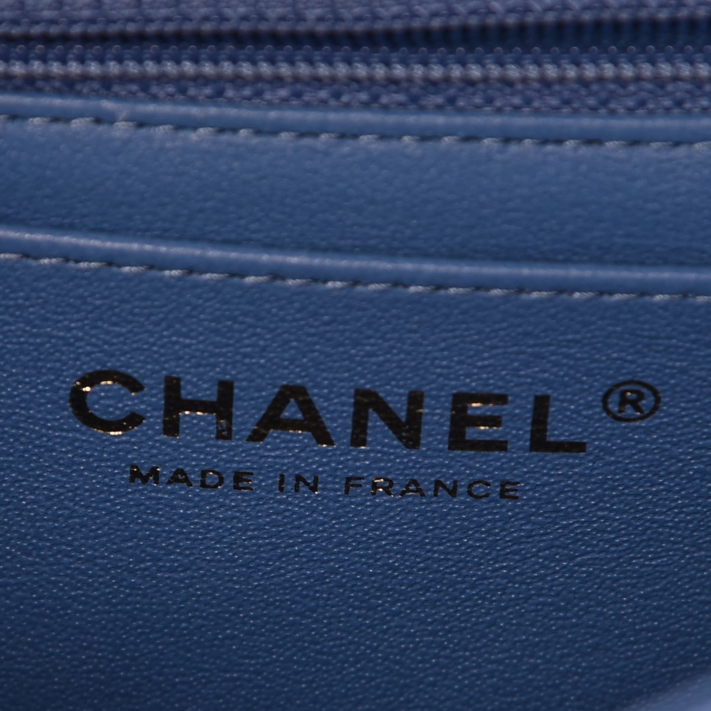 Lambskin Quilted Mini Square Flap Blue
