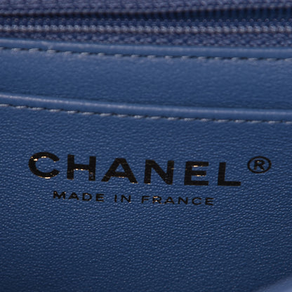 Chanel Lambskin Quilted Mini Square Flap Blue 8 of 10