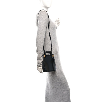 Salvatore Ferragamo Brushed Calfskin North South Wanda Top Handle Bag Black 2 of 9