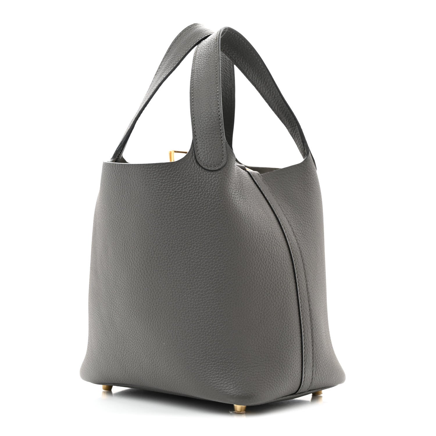 Hermes Taurillon Maurice Picotin Lock 18 PM Graphite 3 of 17