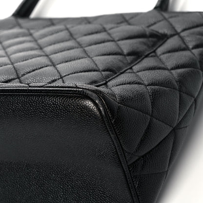 Chanel Caviar Quilted Medallion Tote Black 12 of 19