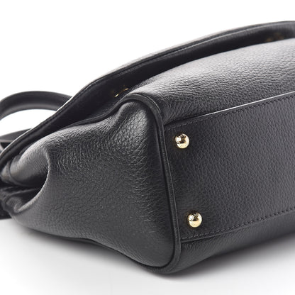 Dolce & Gabbana Grained Deerskin Medium Miss Sicily Satchel Black 7 of 9