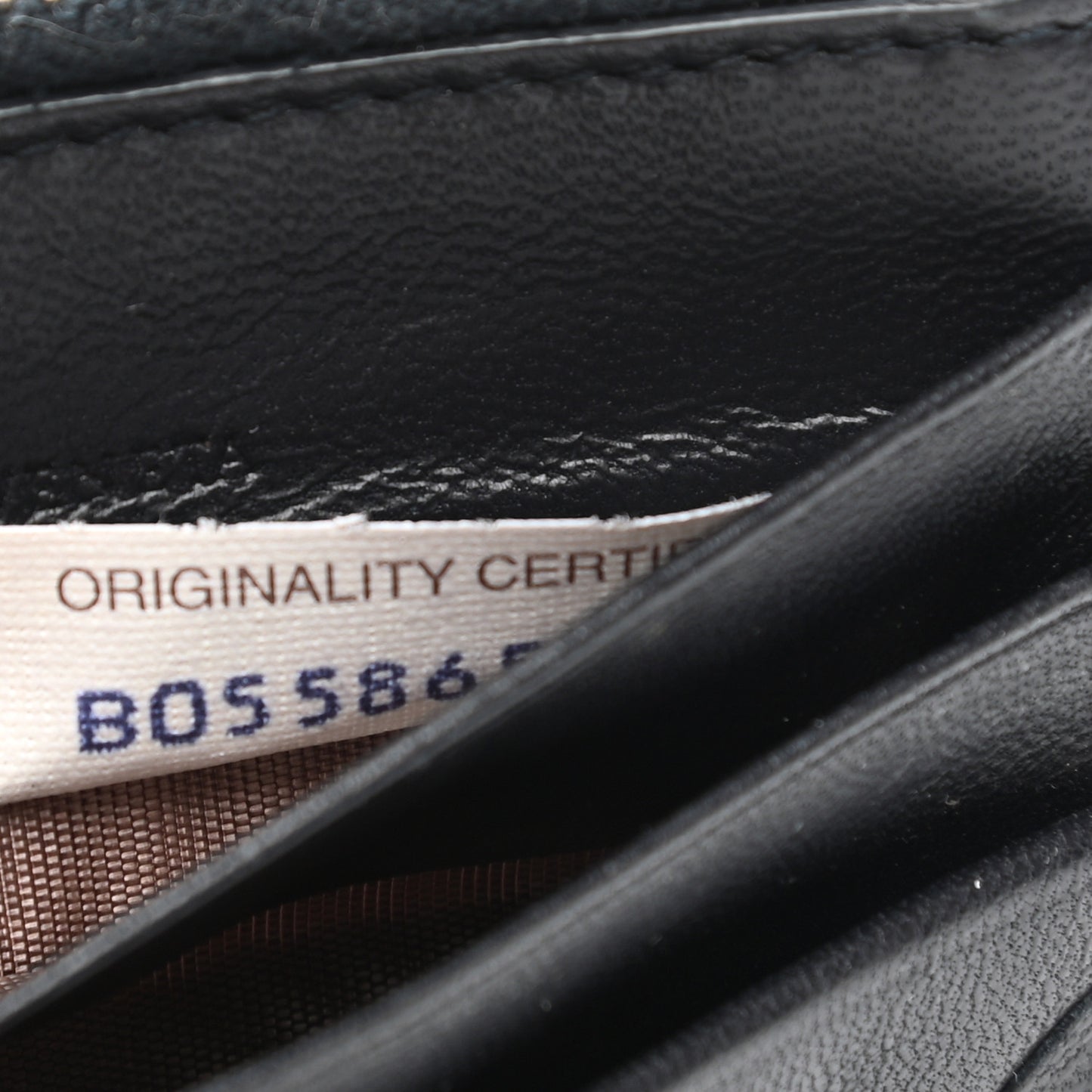 Calfskin Intrecciato Zip Card Holder Black