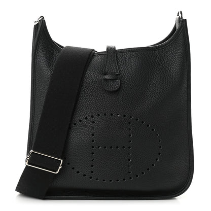 Hermes Taurillon Clemence Evelyne III PM Black 1 of 10