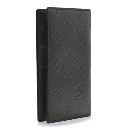 Louis Vuitton Mat Monogram Checkbook Holder Case Wallet Black 2 of 4
