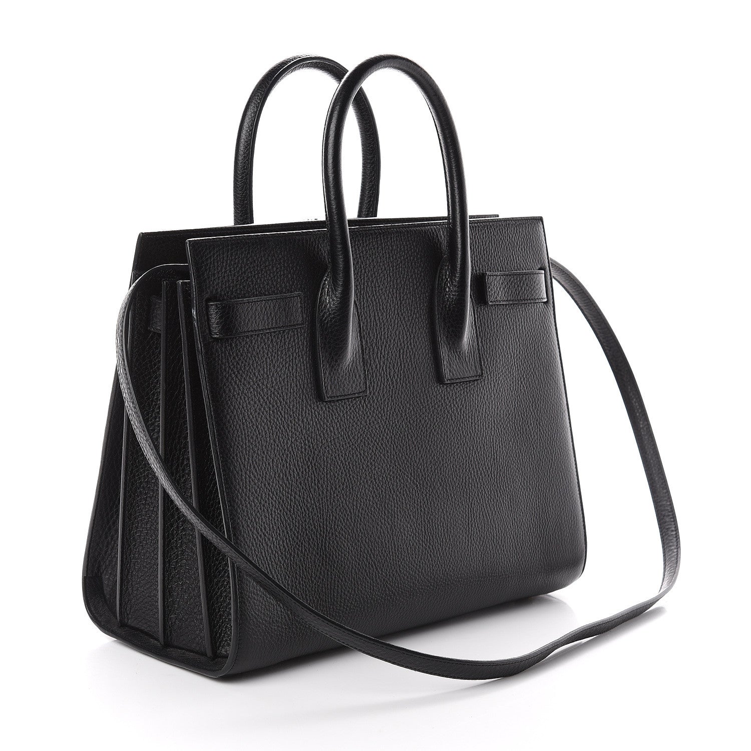 Saint Laurent Grained Calfskin Small Sac De Jour Black 2 of 8