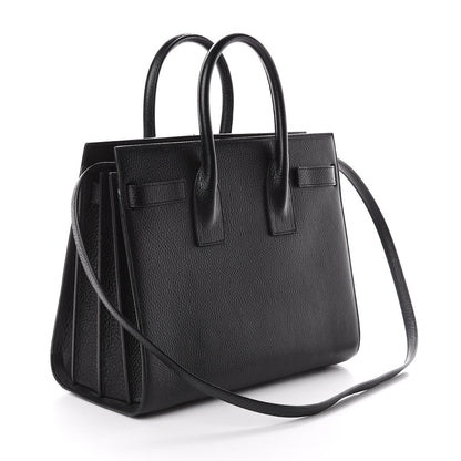 Saint Laurent Grained Calfskin Small Sac De Jour Black 2 of 8