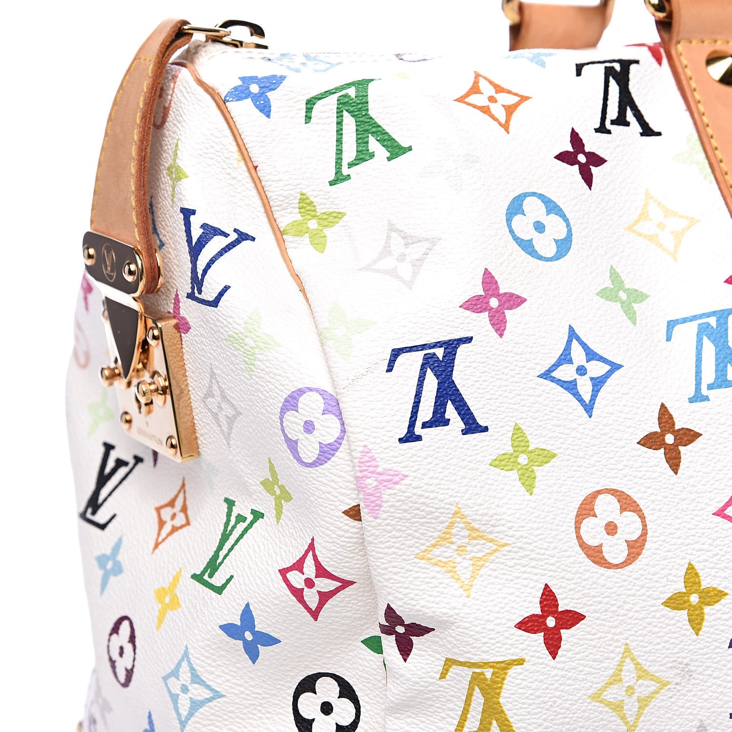 Monogram Multicolor Keepall 45 White