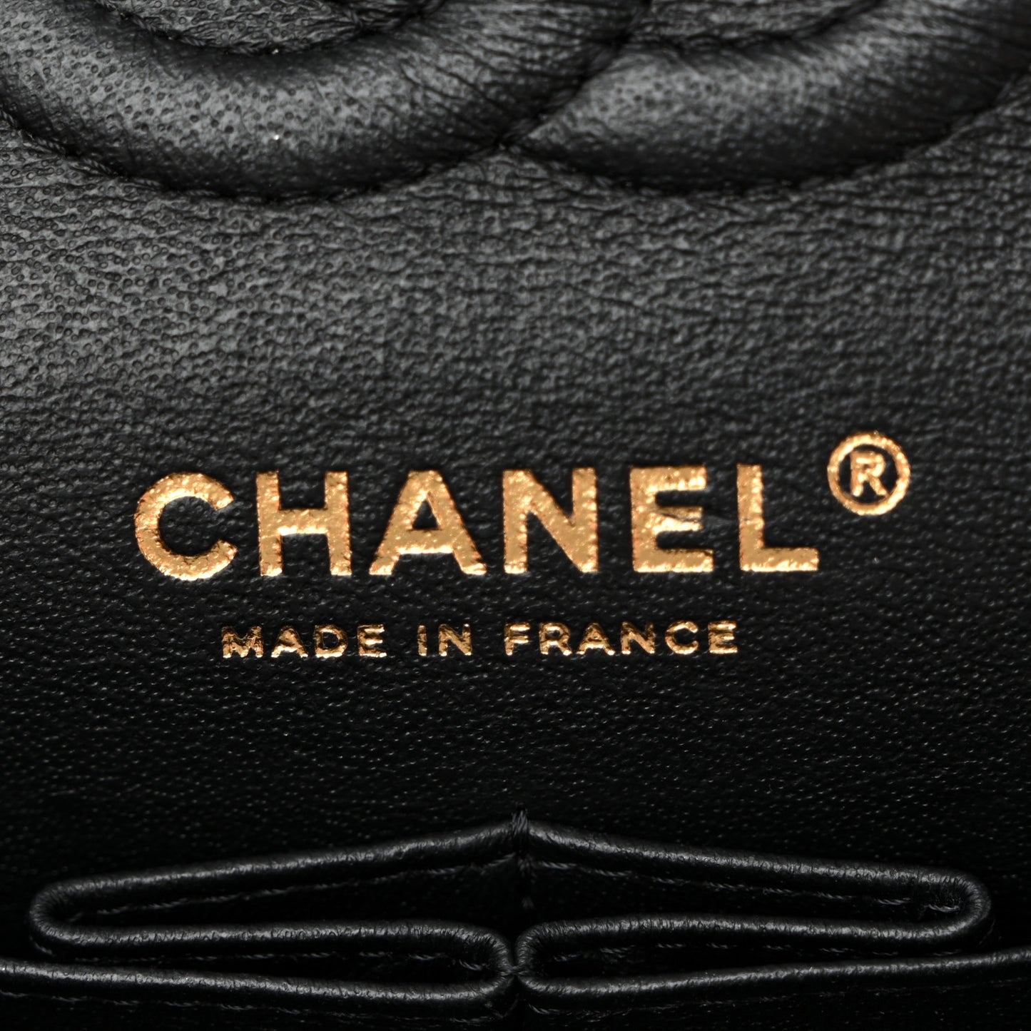 Lambskin Chevron Quilted Small Double Flap Black