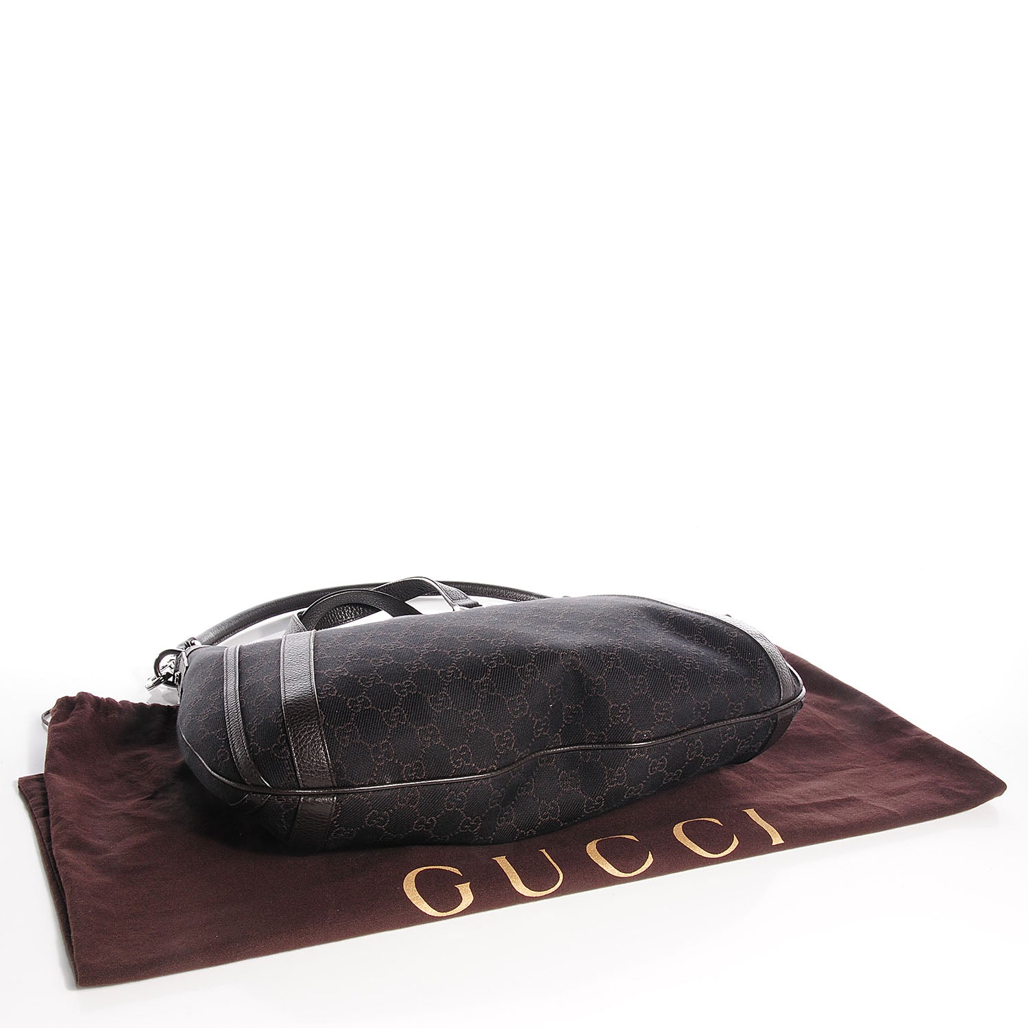 Gucci Monogram Medium Abbey Convertible Tote Dark Brown 4 of 7