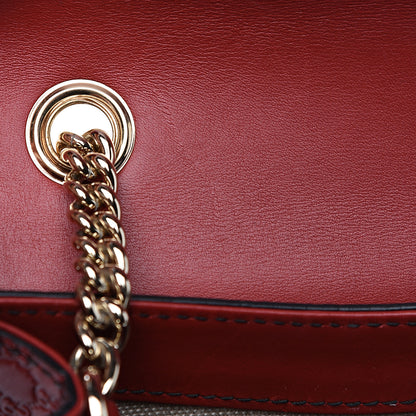 Gucci Soft Microguccissima Mini Emily Chain Shoulder Bag Rosso 9 of 9