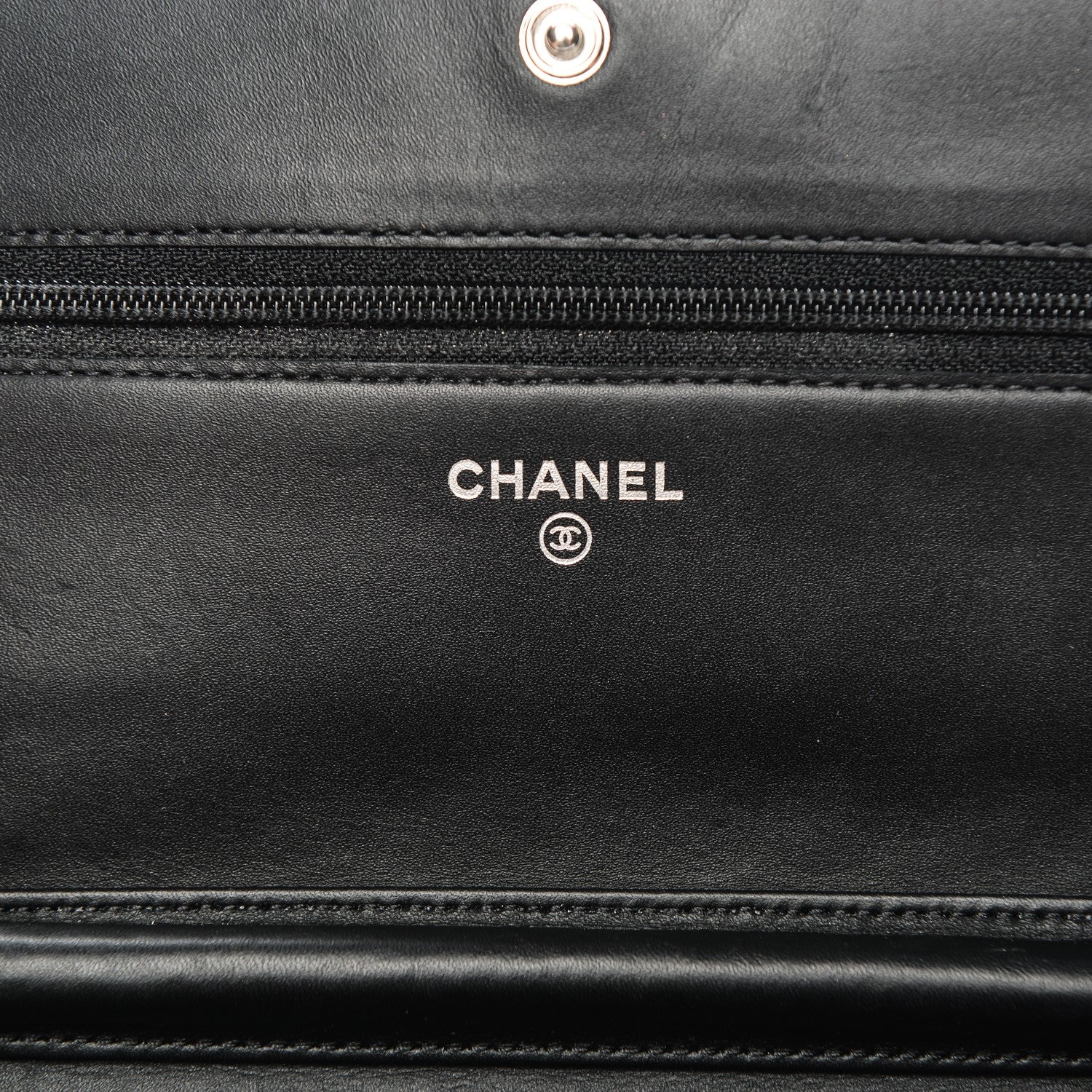 Chanel Calfskin Quilted Cambon Wallet On Chain WOC Black 6 of 7