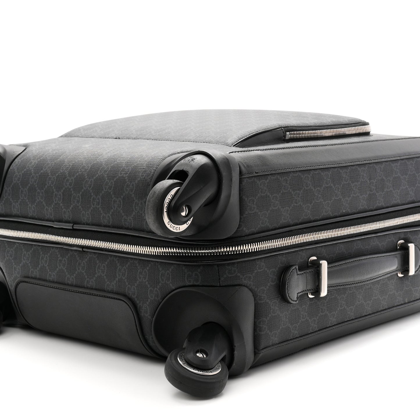 GG Supreme Monogram Calfskin Carry On Trolley Black