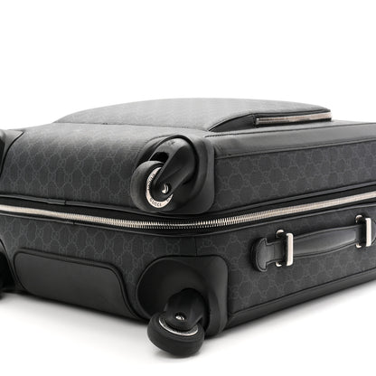 Gucci GG Supreme Monogram Calfskin Carry On Trolley Black 9 of 9