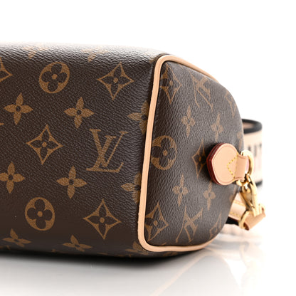 Louis Vuitton Monogram Speedy Bandouliere 20 Black 8 of 9