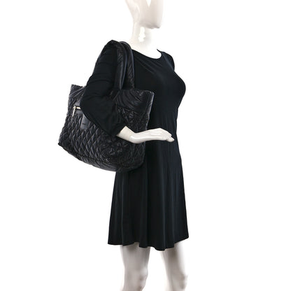 Chanel Nylon Quilted Large Coco Cocoon Tote Black 2 of 9