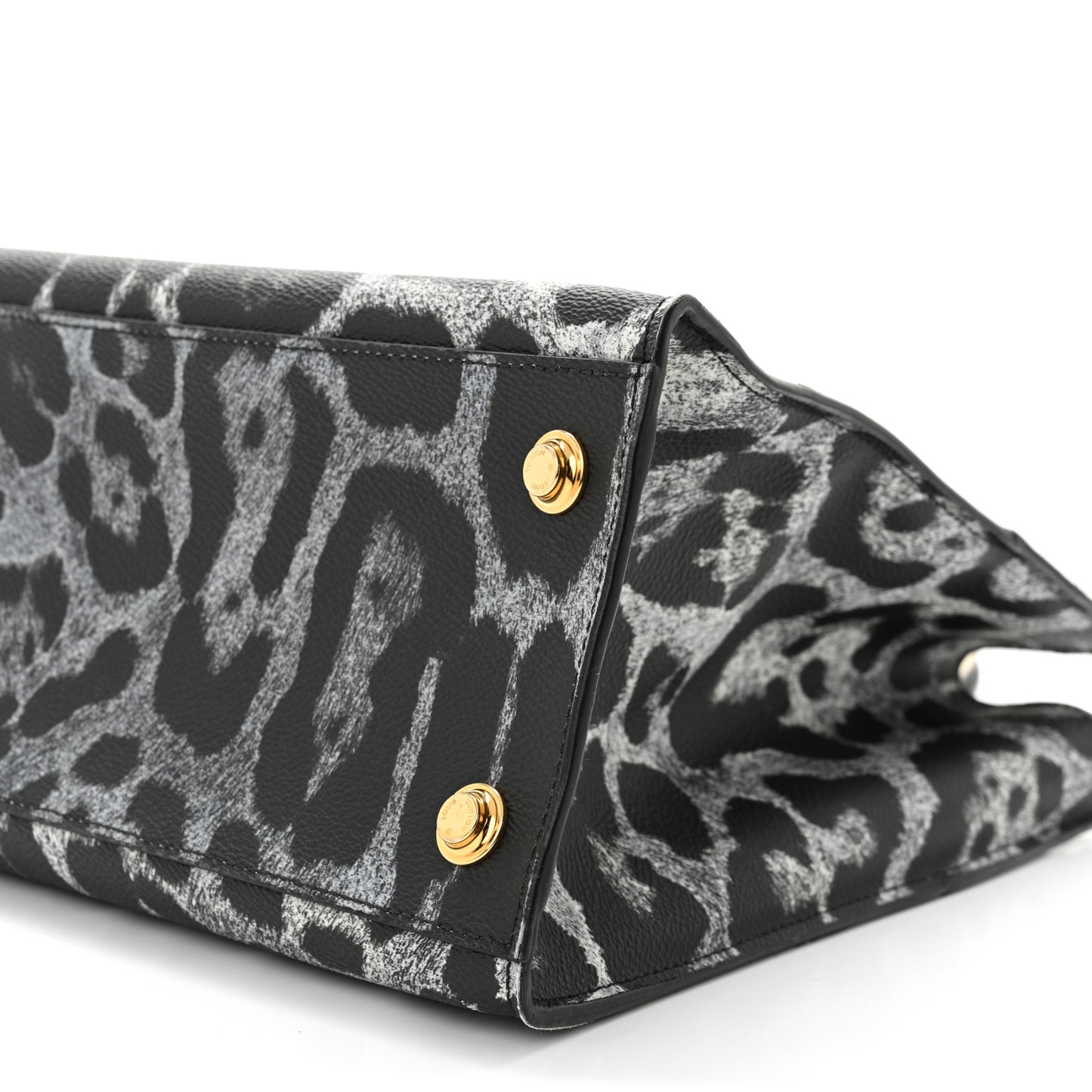 Canvas Calfskin Wild Animal Print City Steamer MM Black
