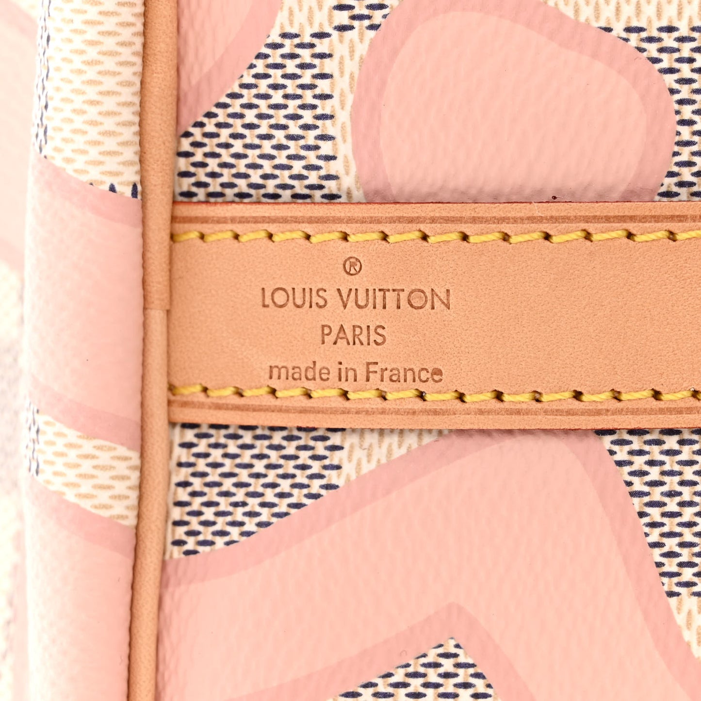Damier Azur Tahitienne Speedy Bandouliere 30 Rose Ballerine