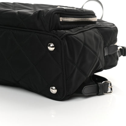 Prada Nylon Tessuto Impuntu Quilted Backpack Black 11 of 12
